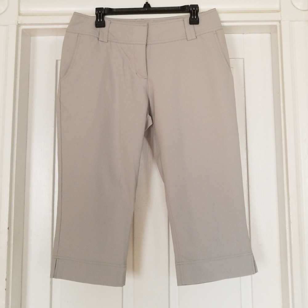 Light grey adidas golf capris